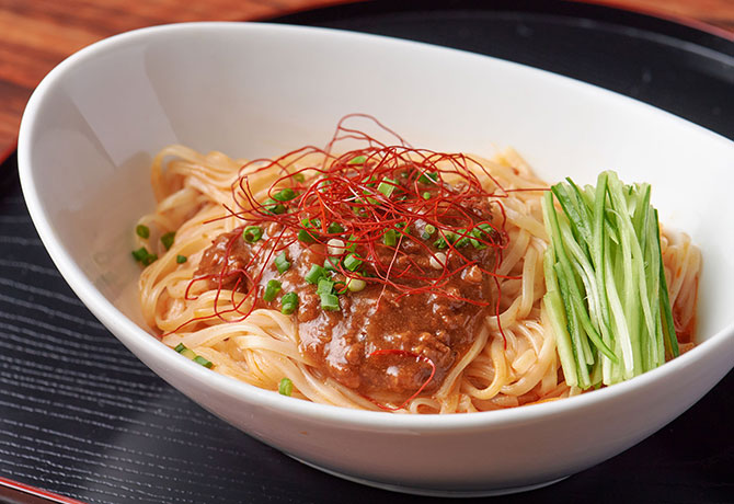 汁なし担々麺の稲庭うどん